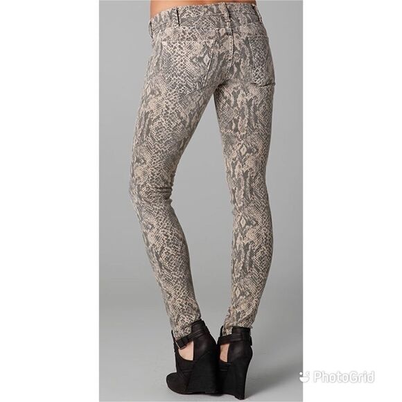 Current/Elliott Boa Print Ankle Skinny Jeans - Picture 4 of 12